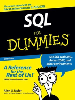cover image of SQL For Dummies